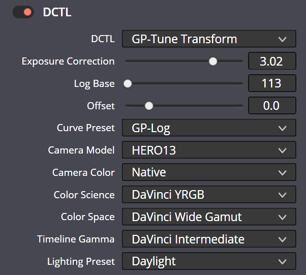 GP-Tune Transform